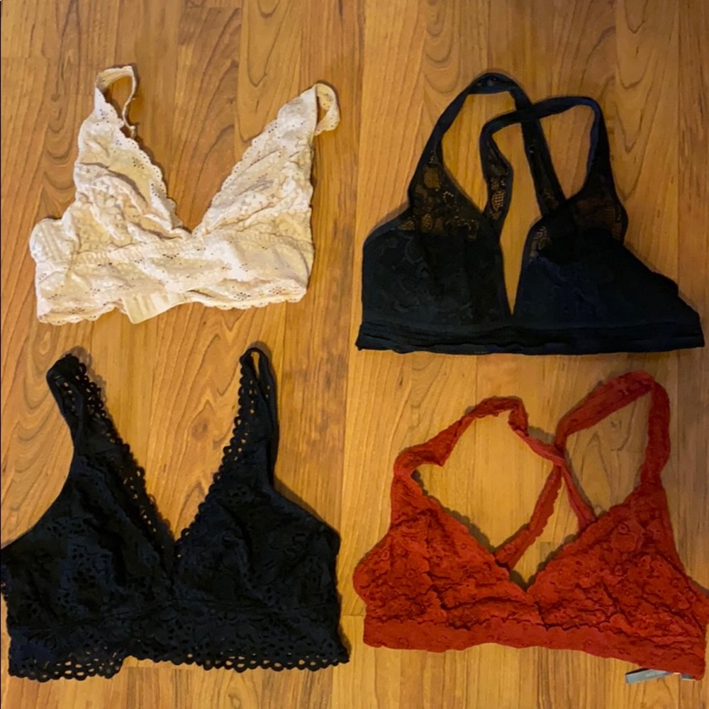 Lacey bralettes